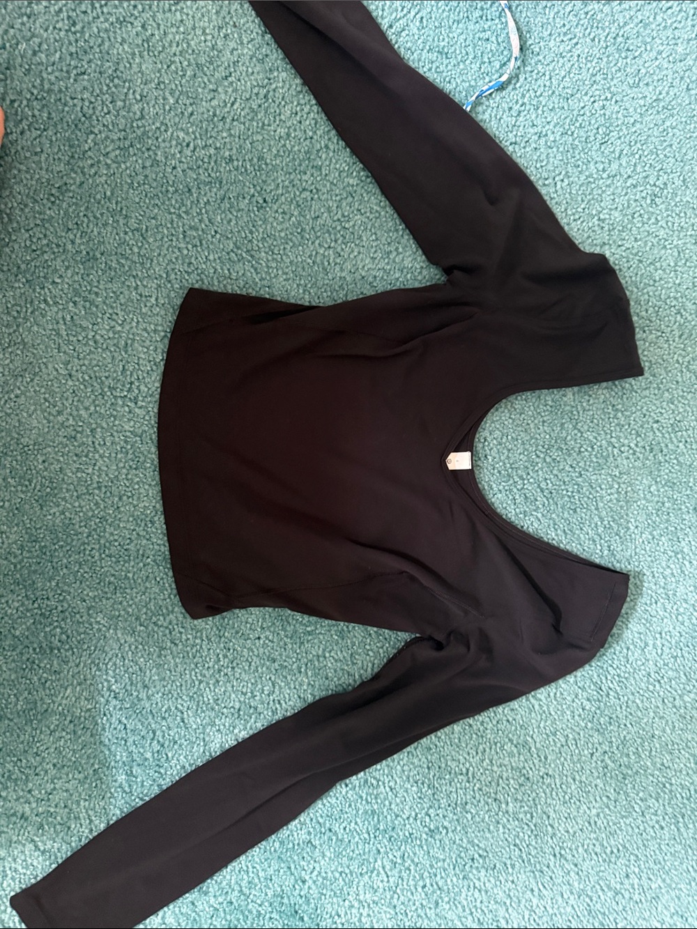lululemon athletica Black Long Sleeve Scoop-Neck Top